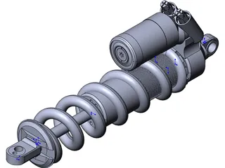 Cane Creek Double Barrel shock 3D Model