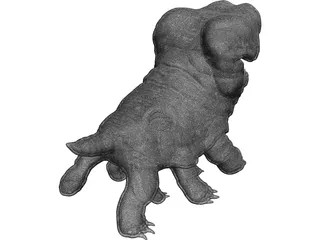 Woola Monster Creature 3D Model