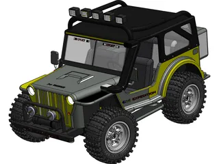 Jeep Wrangler 4x4 Expedition 3D Model