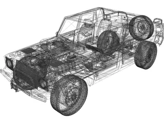 Lamborghini LM002 3D Model