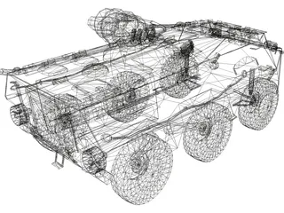 APC-WZ55-Type 92 Modern Chinese 3D Model