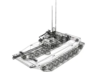 WZ-213 Type 99 Dragon Lance Modern Chinese Tank 3D Model