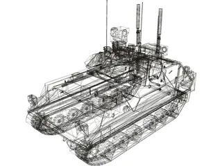 M2A3 Bradley with ERA 3D Model