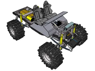 Tamiya Mountain Rider RC Truck 3D Model