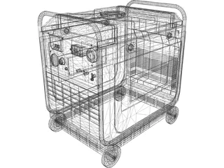 Portable Generator 3D Model