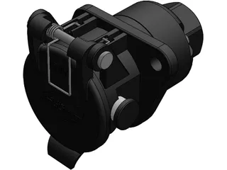 ABS Socket for Trailer 3D Model