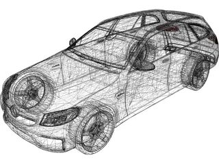 Mercedes-Benz C63 AMG Estate (2014) 3D Model
