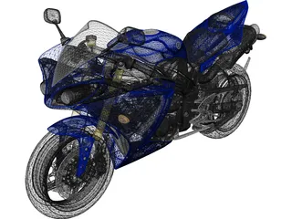Yamaha R1 (2010) 3D Model