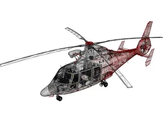 Eurocopter AS-365 Air Ambulance 3D Model