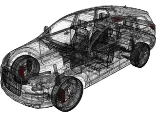 Audi Q7 4.2 TDi 3D Model