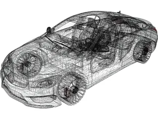 Mercedes-Benz CLA45 AMG (2014) 3D Model