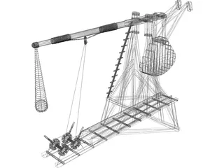 Trebuchet 3D Model