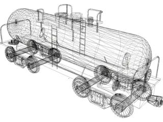 Fuel Tanker 3D Model
