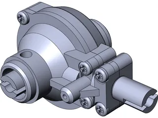 RC Car Differential 3D Model