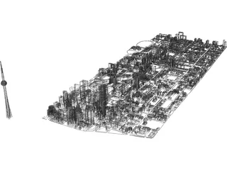 Toronto City Block 3D Model