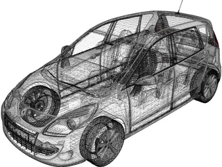 Renault Scenic (2010) 3D Model