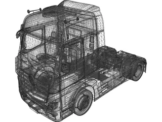 Mercedes-Benz Actros (2012) 3D Model