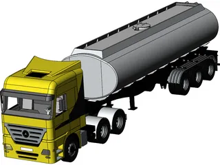 Mercedes-Benz Tank Truck 3D Model