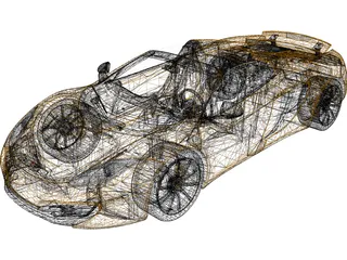 McLaren MP4-12C Spider (2013) 3D Model