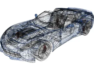 Chevrolet Corvette C7 Stingray Cabrio (2014) 3D Model
