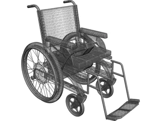 Wheelchair Electro 3D Model