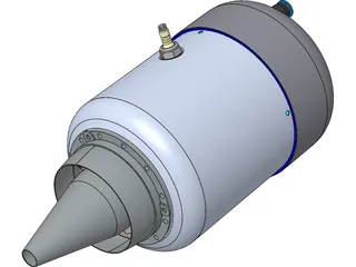 KJ-66 Jet engine 3D Model