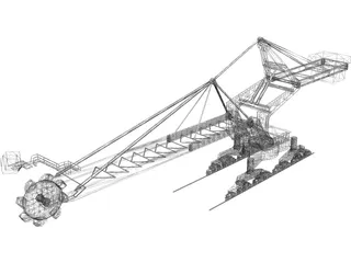 Reclaimer Stacker 3D Model