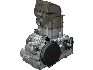 Honda CRF250X Engine 3D Model