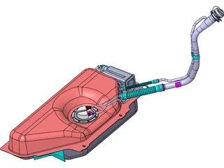 Car Fuel Tank 3D Model