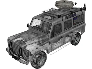 Land Rover Custom 3D Model