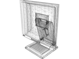 LG LCD Computer Monitor 3D Model