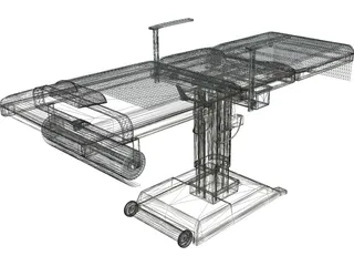 Hospital Bed 3D Model