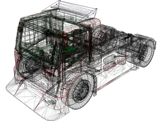 Volvo FH Clay Truck Racing 3D Model