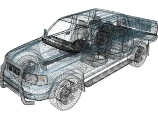 Nissan Frontier Crew Cab 3D Model