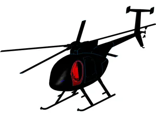 MD-500E 3D Model