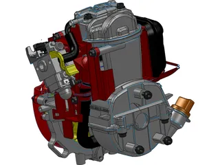 Honda GX25 Engine 3D Model