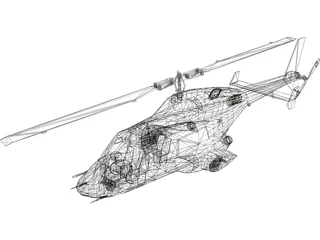 Airwolf Helicopter 3D Model