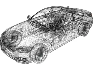 BMW 4-Series 435i (2014) 3D Model