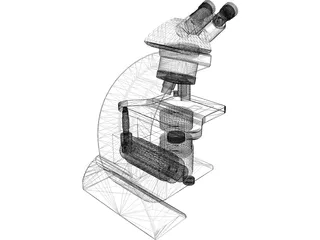 Leica Optical Microscope 3D Model