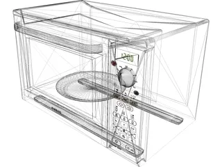Samsung Microwave Oven 3D Model