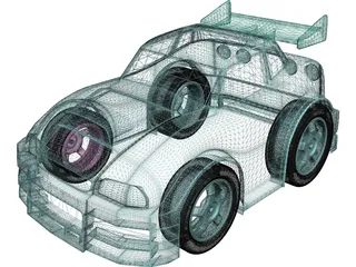 Cartoon Car 3D Model