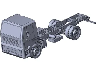 Iveco Light Truck Chassis 3D Model