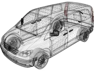 Mercedes-Benz Vito W639 3D Model