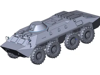 BTR-70 3D Model