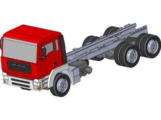 MAN Truck 6x4 3D Model