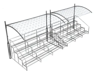 Bleacher 3D Model