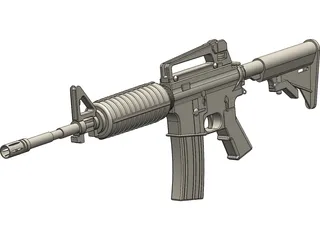 M16 Rifle 3D Model