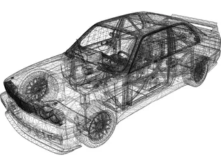 BMW M3 Sport Evo (1990) 3D Model