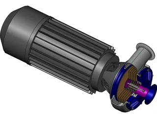 Tesla Motor 3D Model