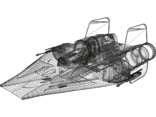 Star Wars A-Wing 3D Model